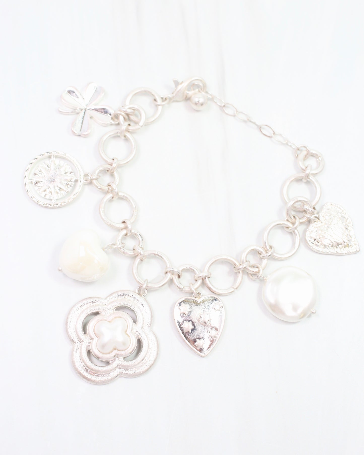 Duchess Charm Bracelet Worn Silver