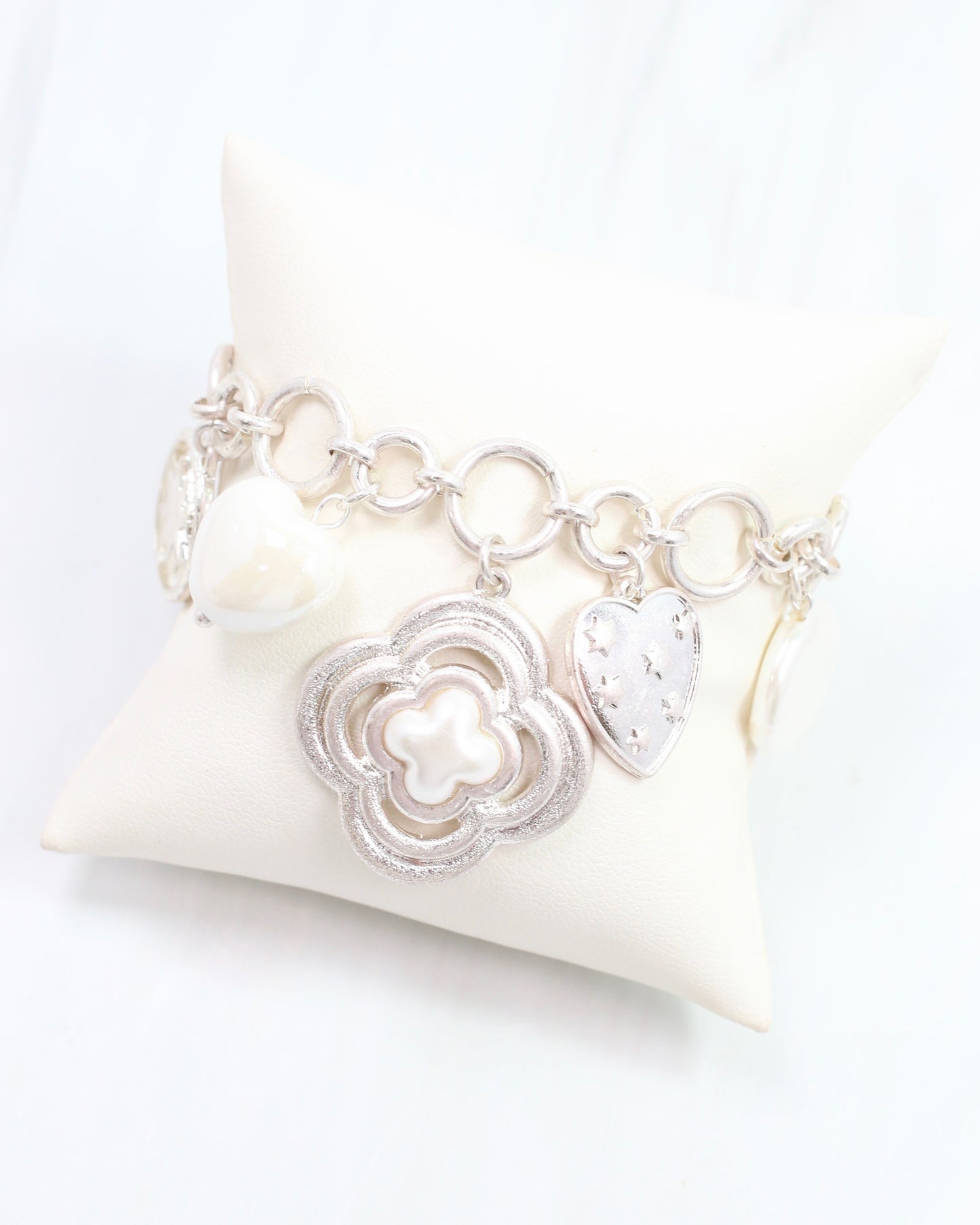 Duchess Charm Bracelet Worn Silver