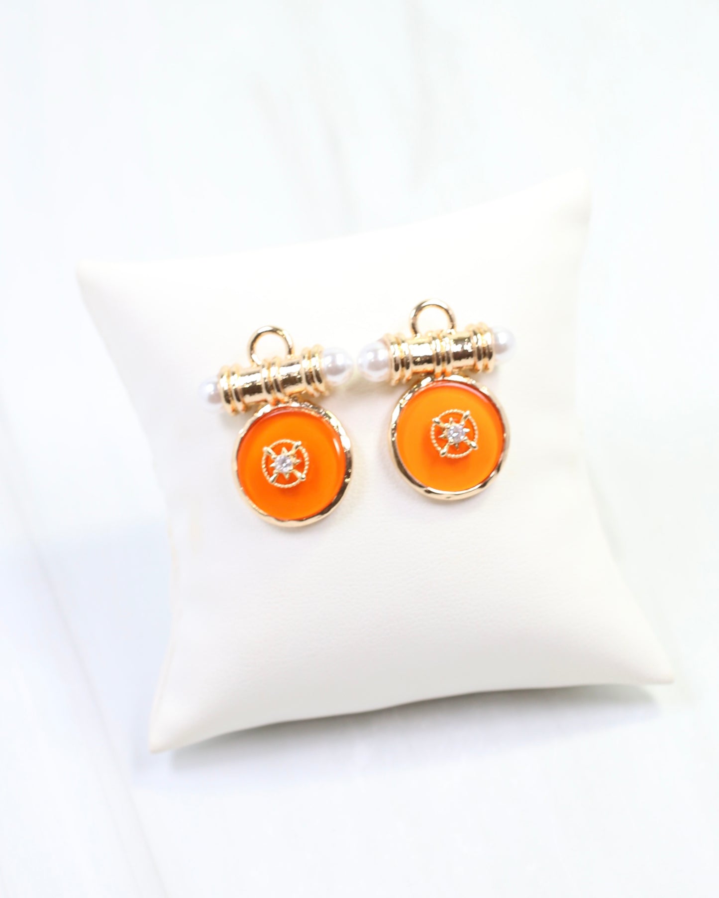 Kurri Circle Drop Earring Orange