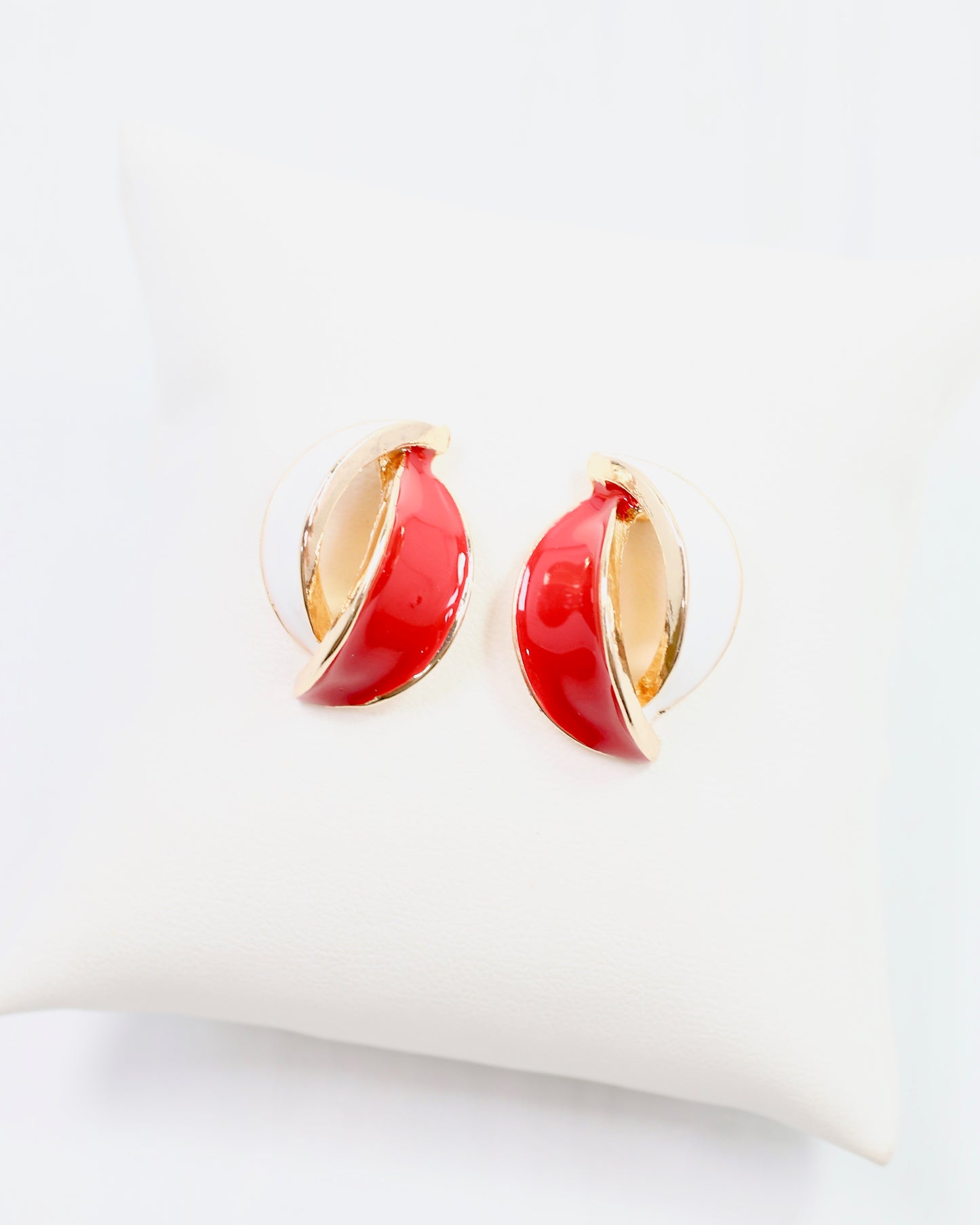 Cora Game Day Earring Red White