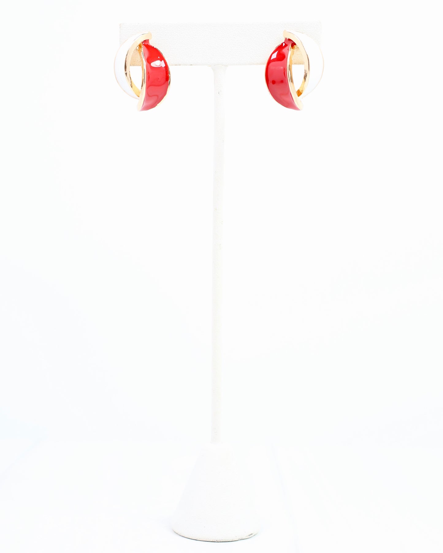 Cora Game Day Earring Red White