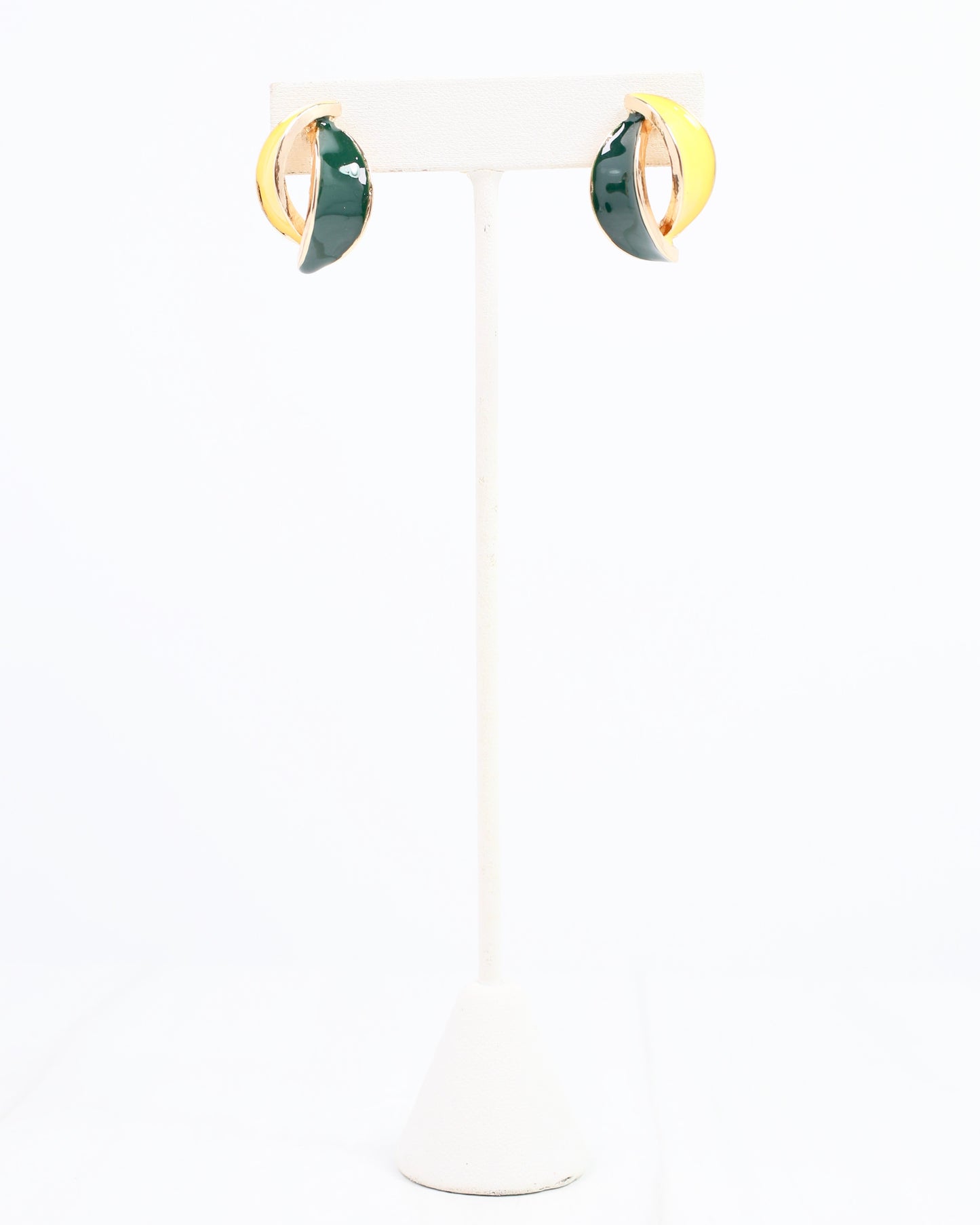 Cora Game Day Earring Green Gold