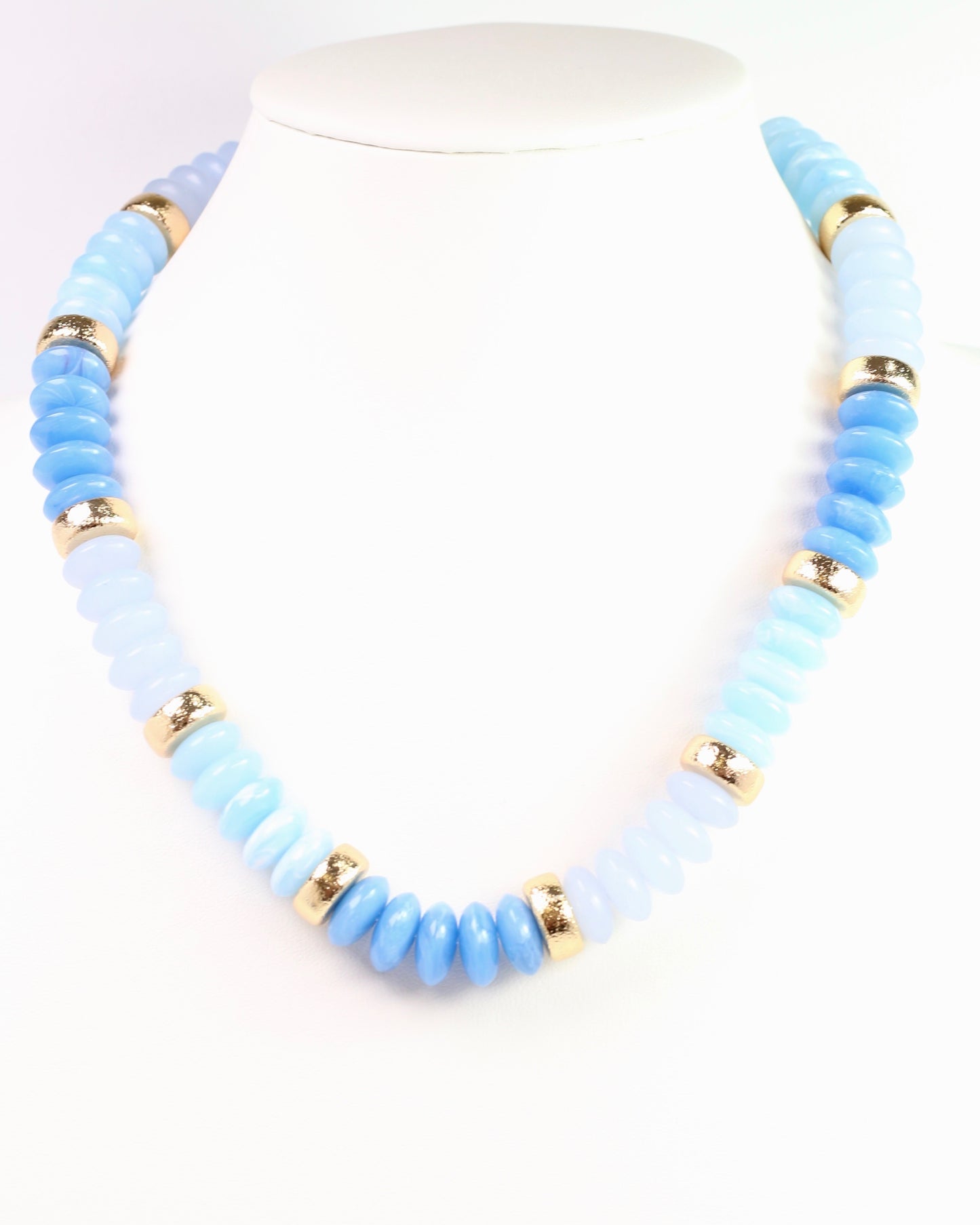 Eye Candy Beaded Necklace Blue