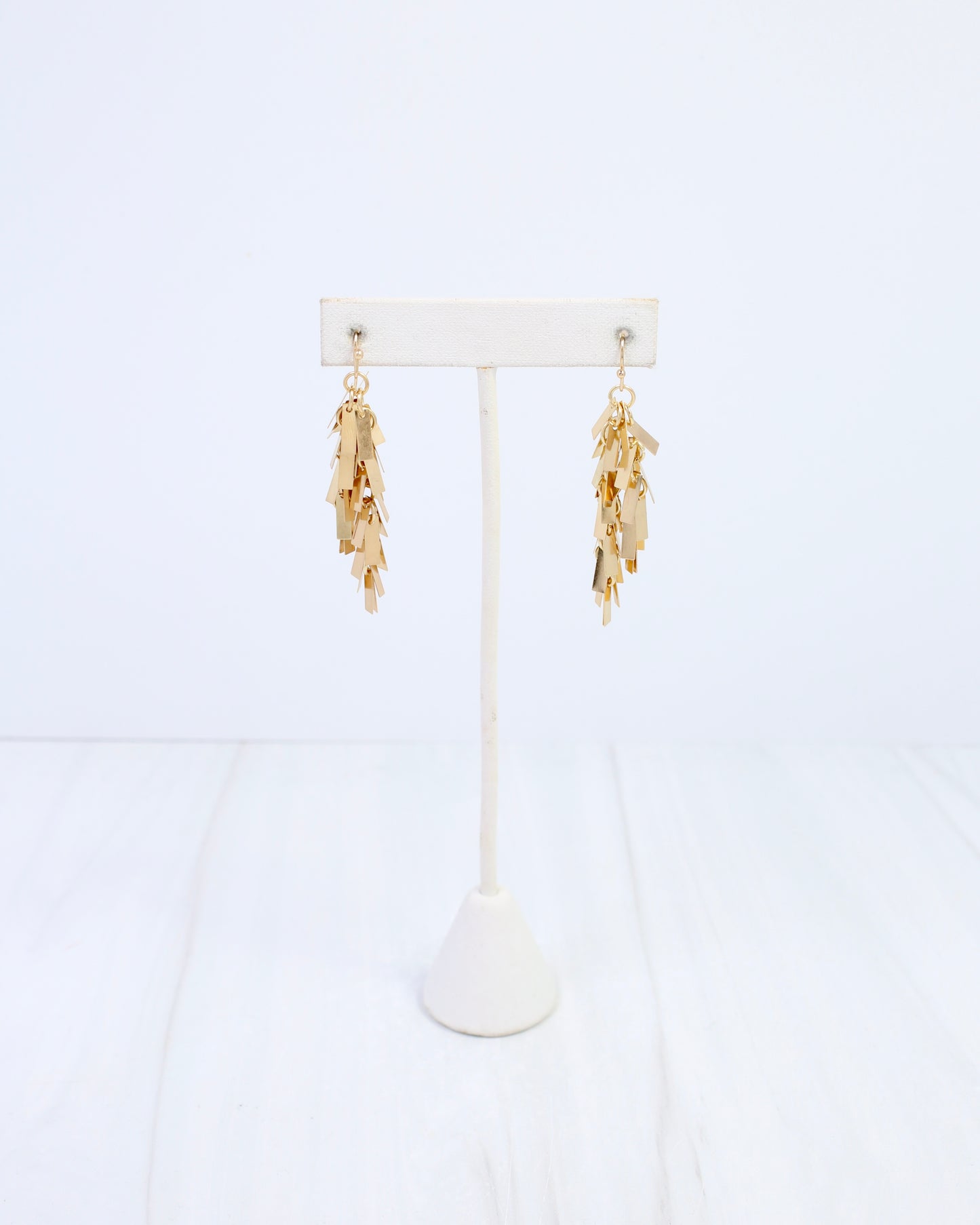 Goldie Metal Fringe Earring Gold