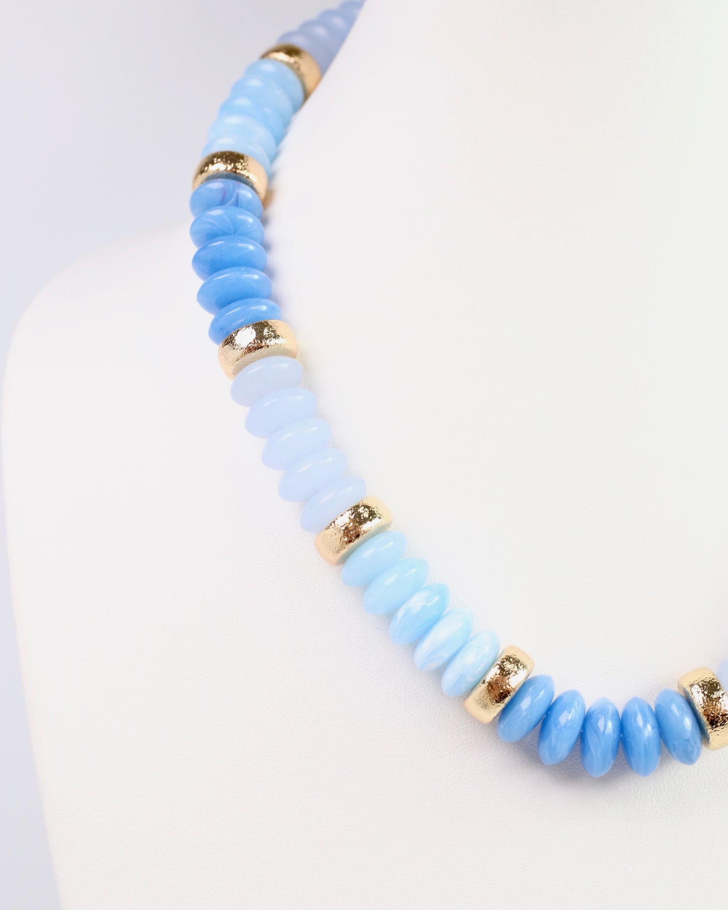 Eye Candy Beaded Necklace Blue