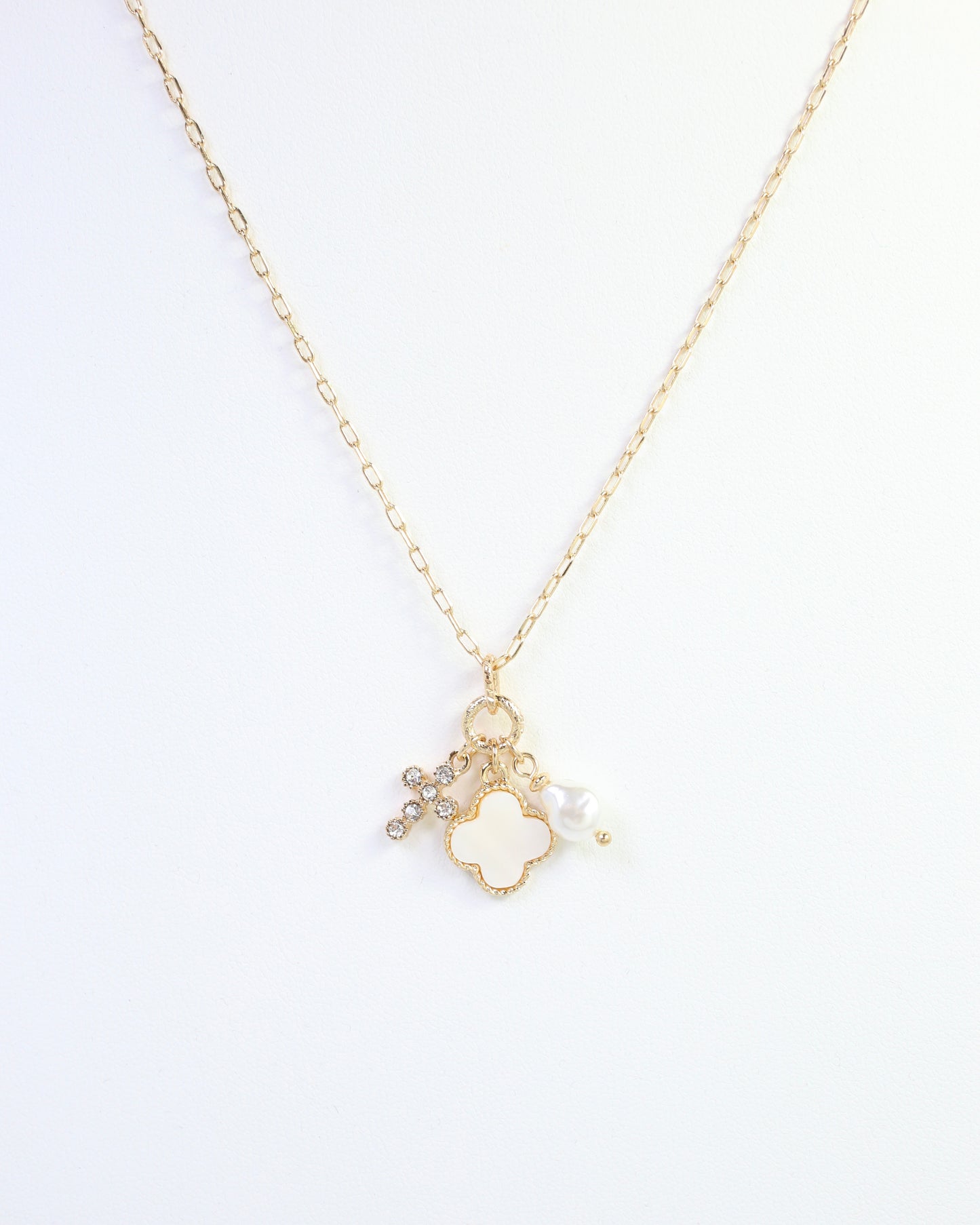 Bianco Necklace with Charms Gold
