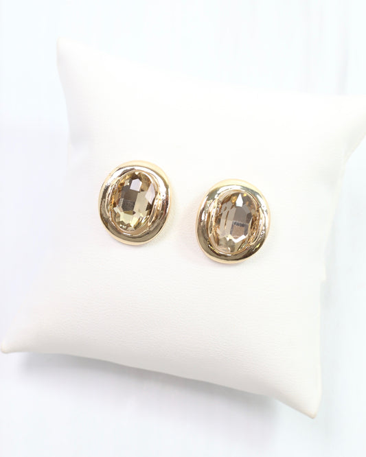 Julia Stone Stud Earring Topaz