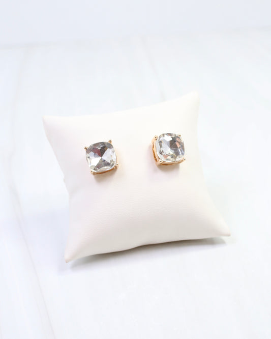 Julien Stone Stud Earring Clear