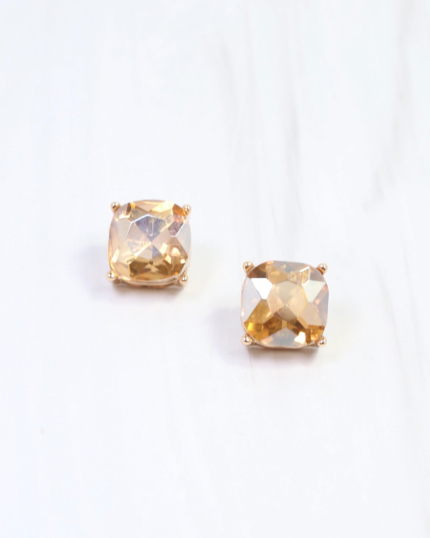 Julien Stone Stud Earring Champagne
