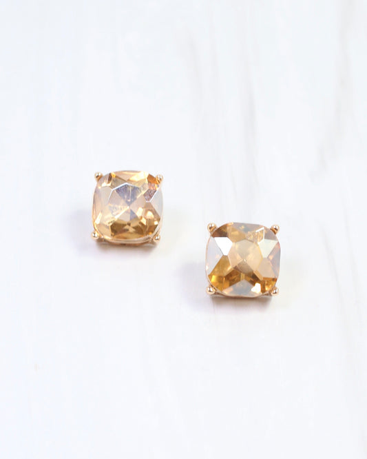 Julien Stone Stud Earring Champagne