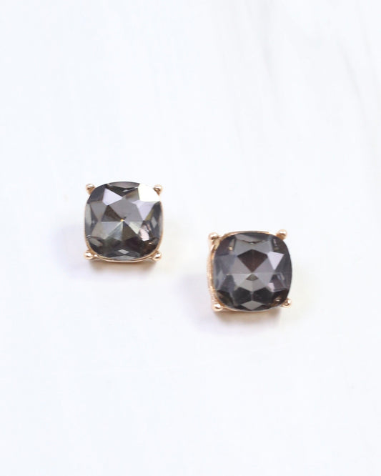 Julien Stone Stud Earring Black Diamond