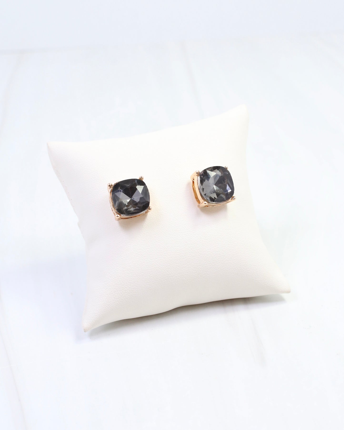Julien Stone Stud Earring Black Diamond