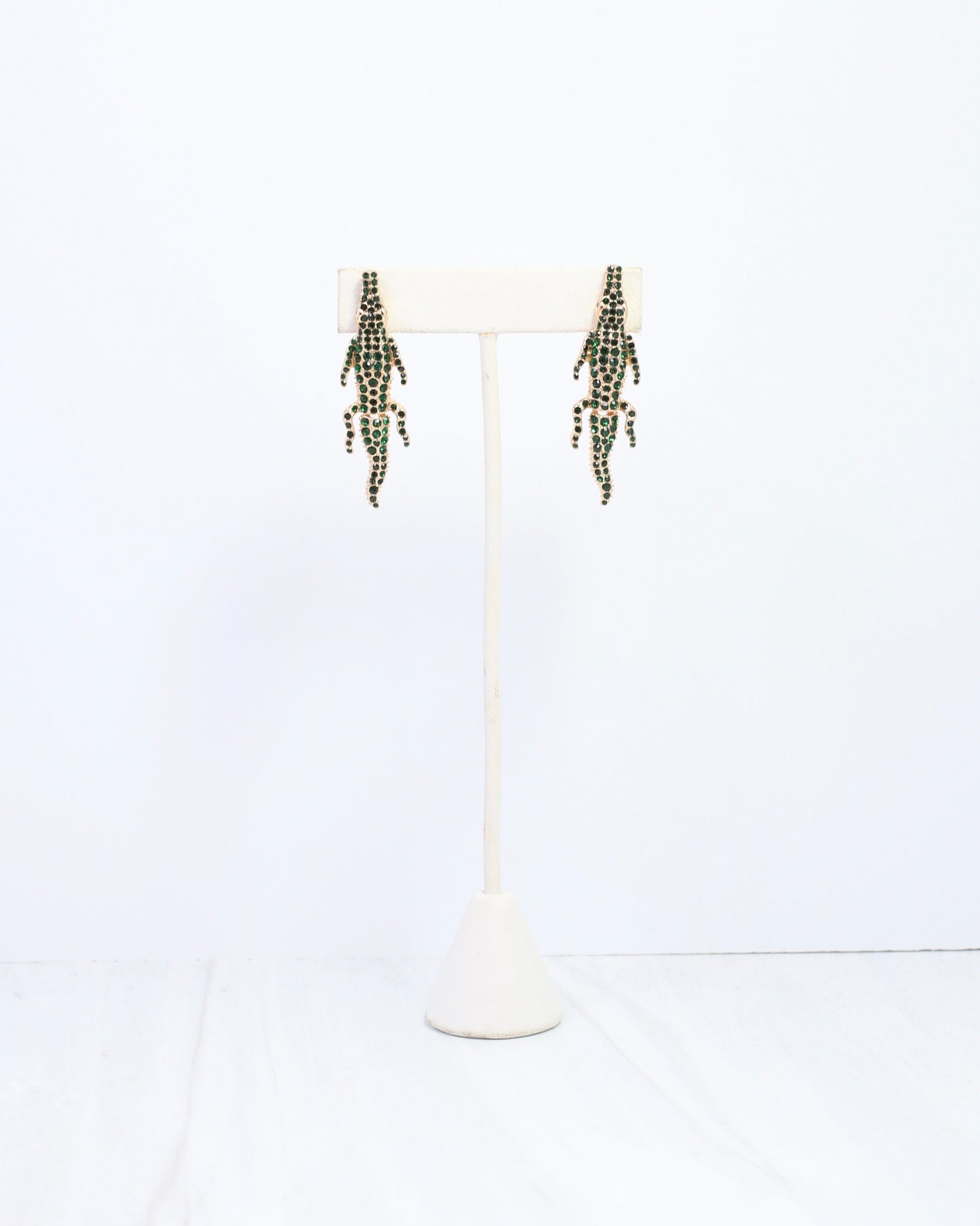Gia Gator Earring Green