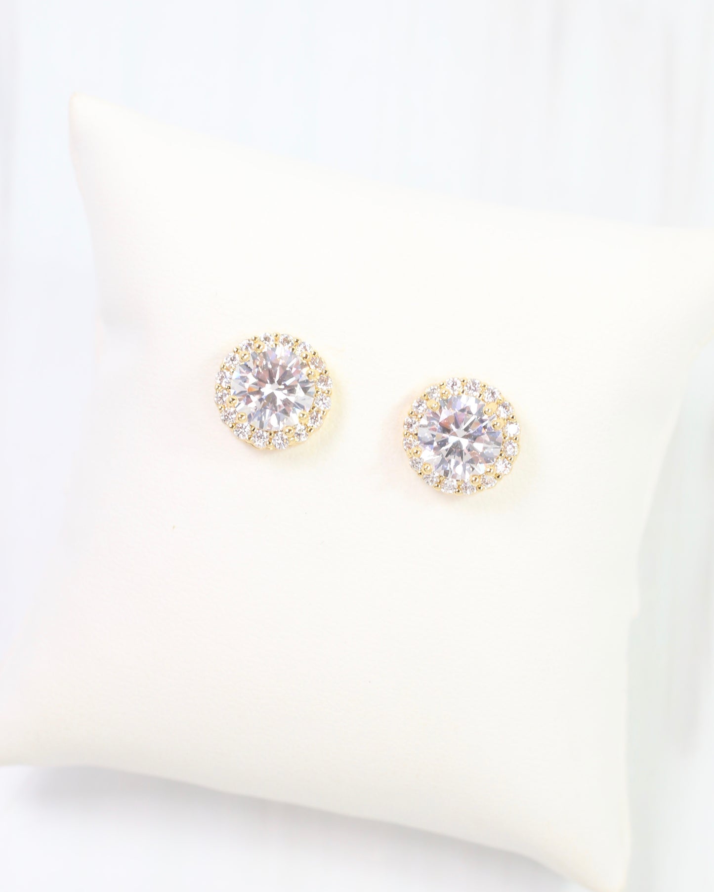 Winslow Embellished CZ Stud Earring Gold