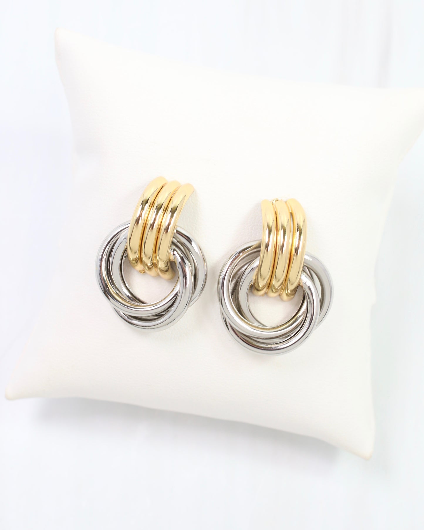 Scottsdale Two Tone Drop Earring Gold Silver