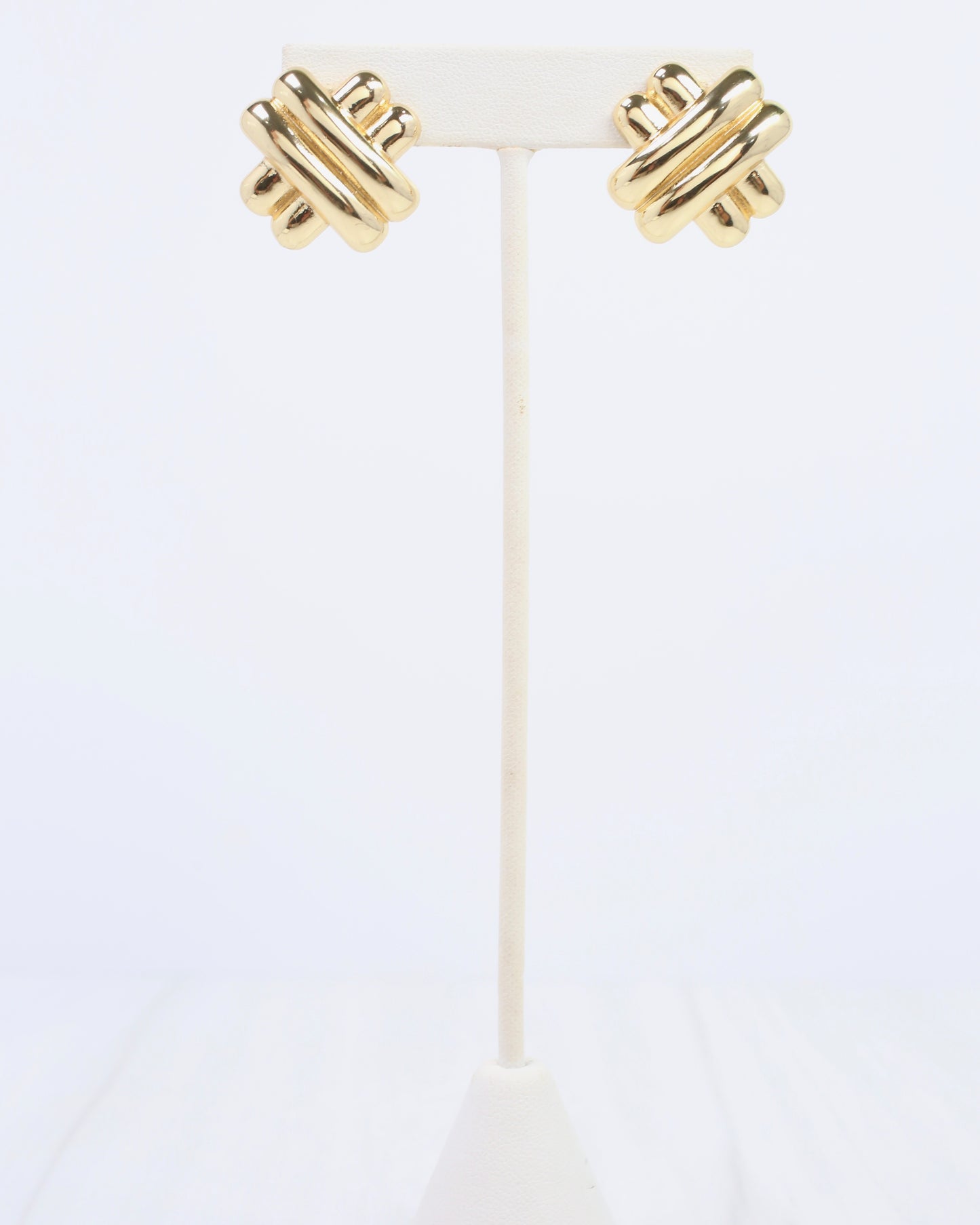 Tempe Double X Earring Gold