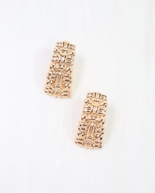 Frenchfort Metal Drop Earring Gold