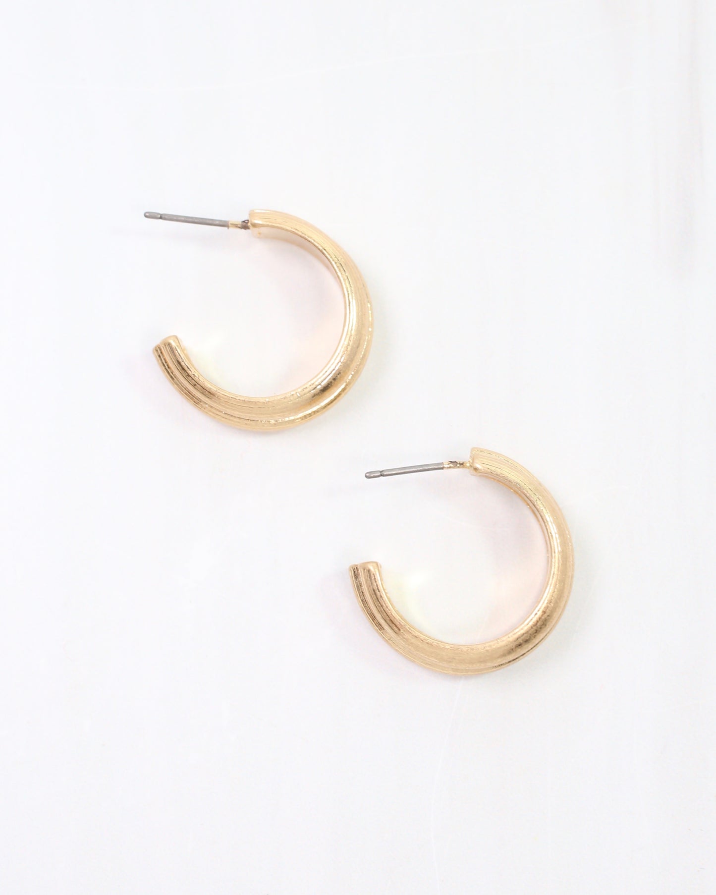 Gilcrest Hoop Earring Worn Gold