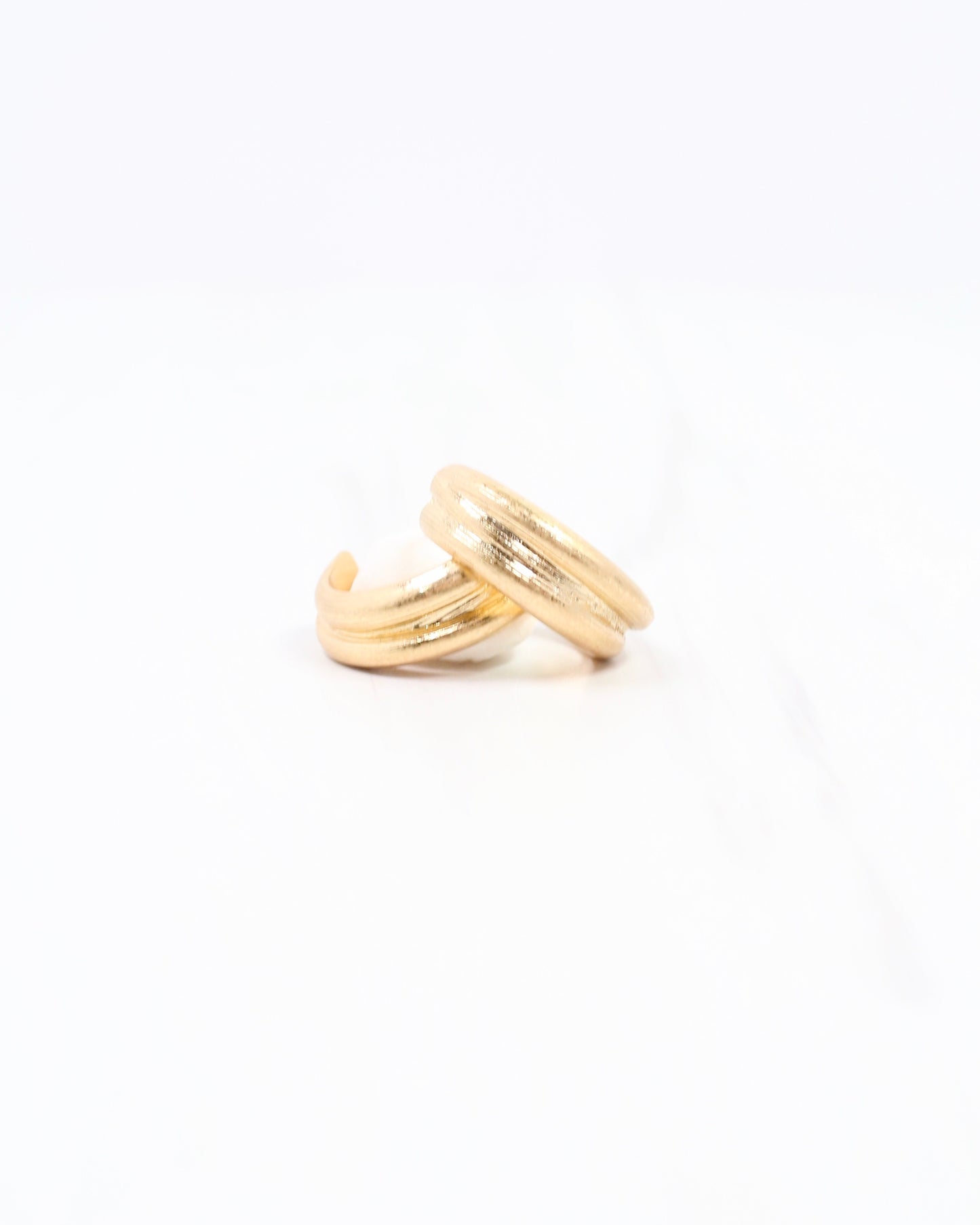 Gilcrest Hoop Earring Worn Gold