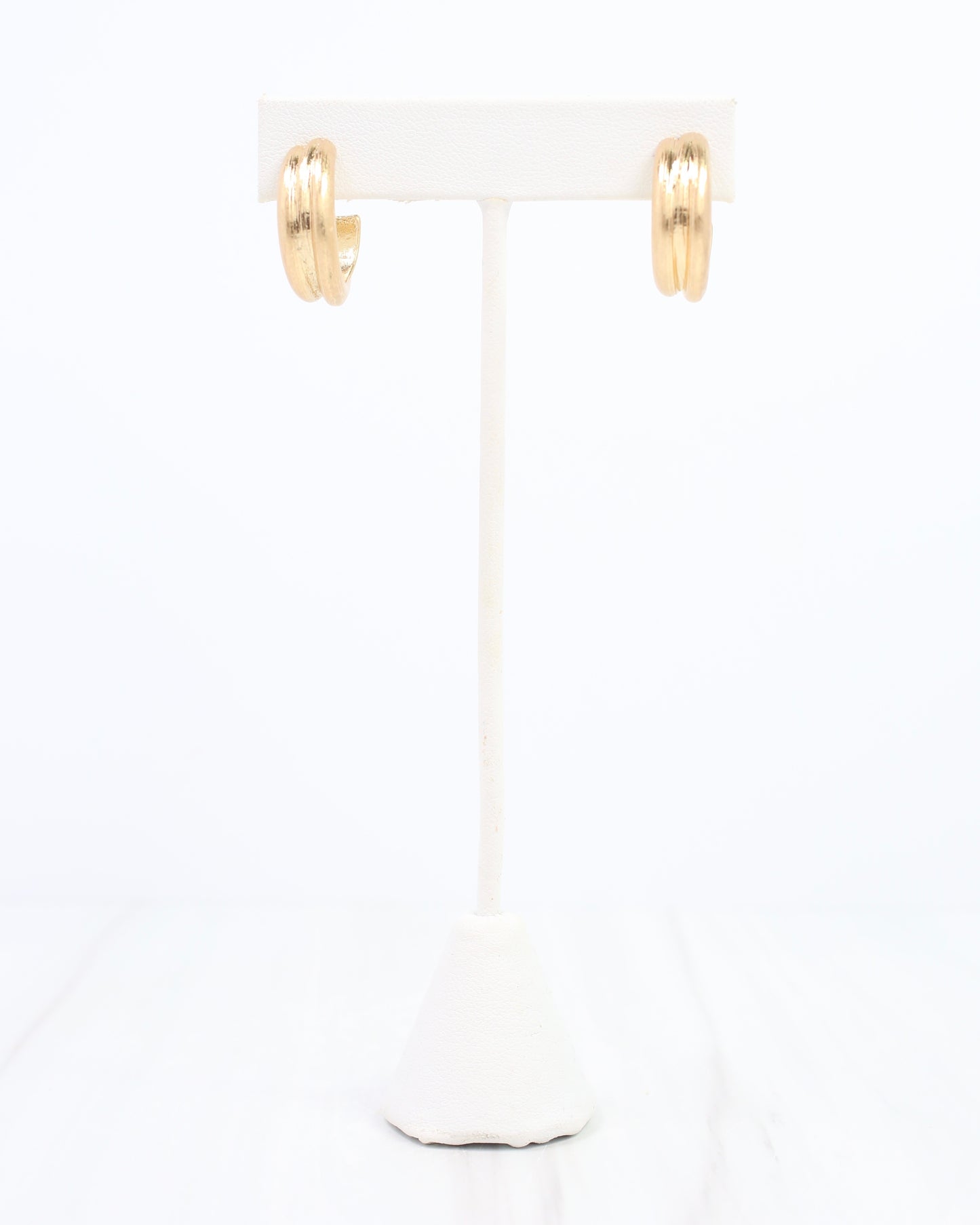 Gilcrest Hoop Earring Worn Gold