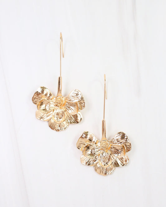 Blossom Hook Earring Gold