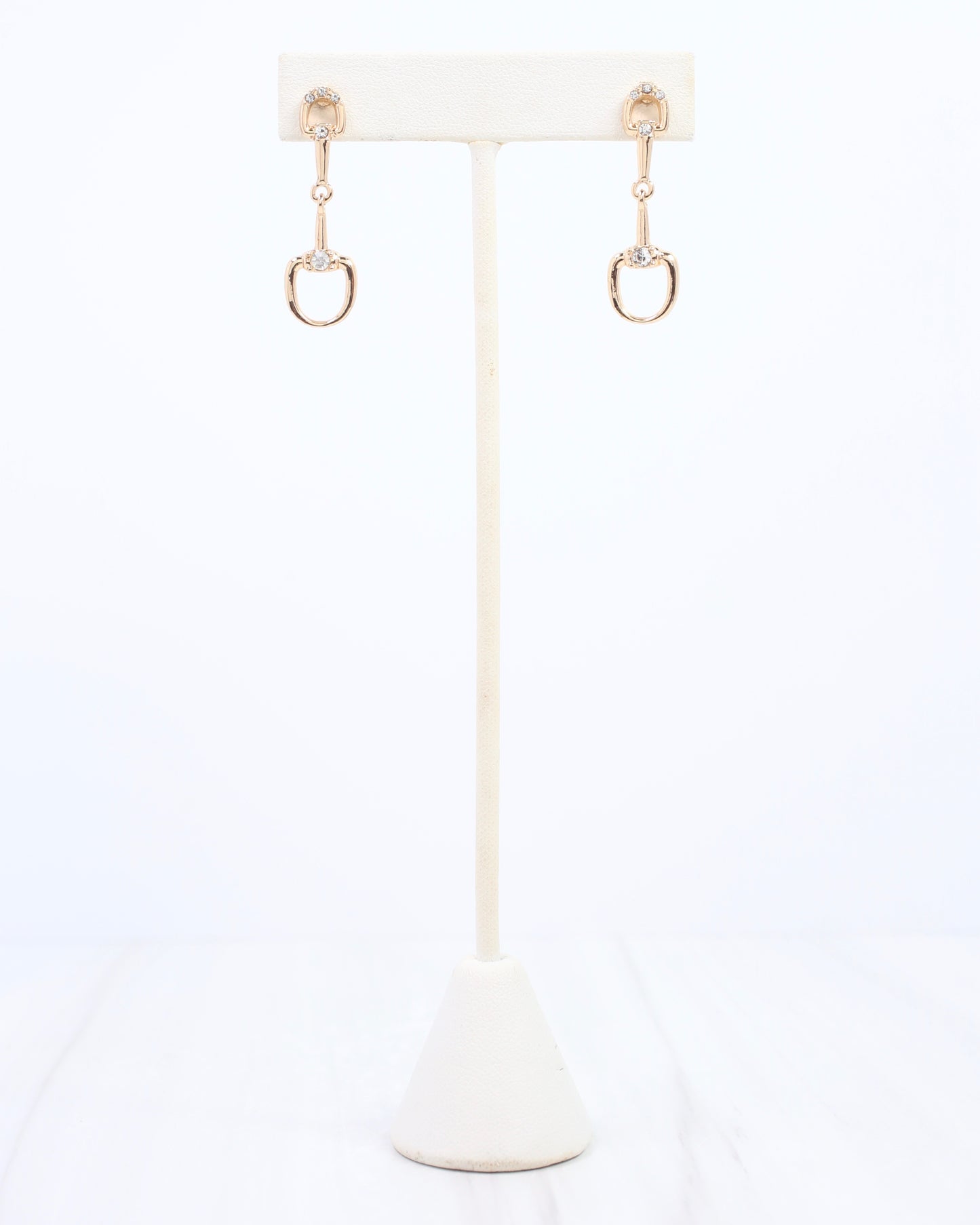 Haney Horsebit Drop Earring Gold