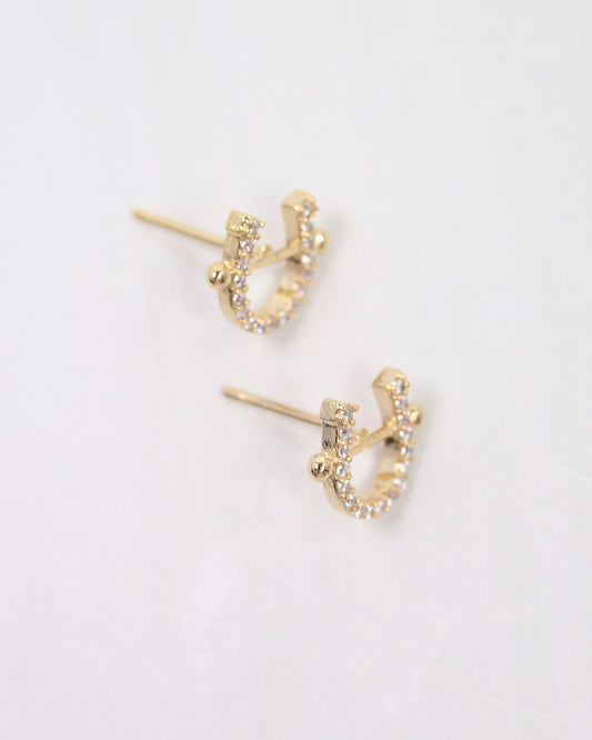 Haney Pave Horsebit Stud Gold