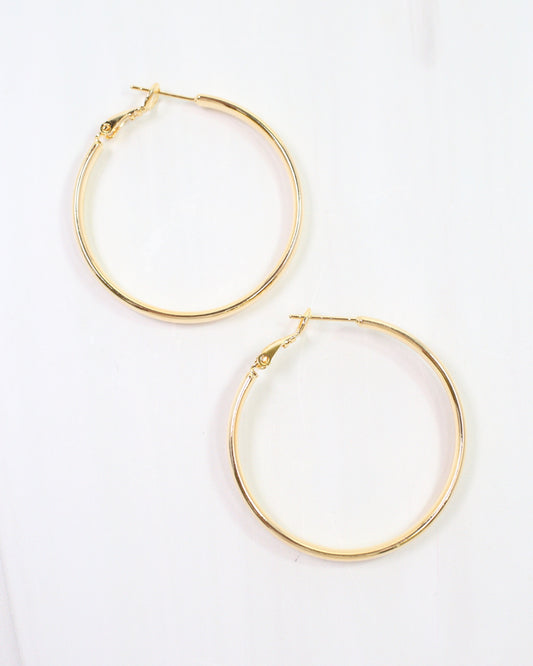 Cecilia Hoop Earring Gold