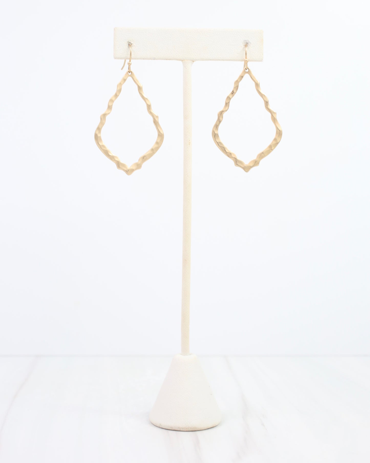 Bayfield Quatrefoil Earring Matte Gold