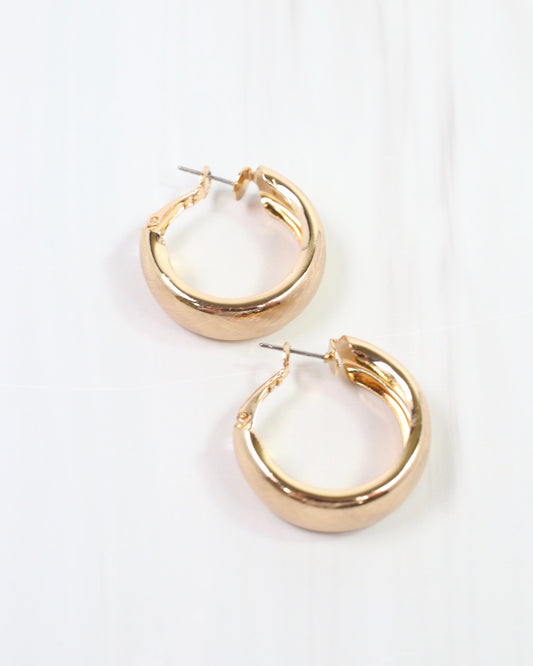 Anchorage Hoop Earring Gold