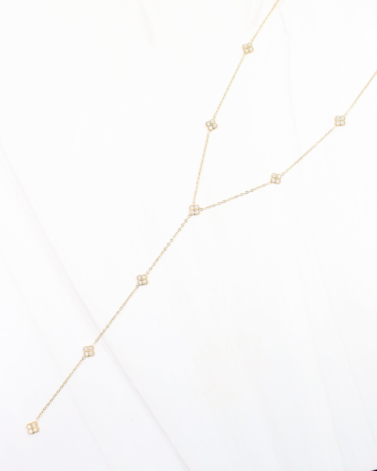 Charlene Clover Necklace Gold