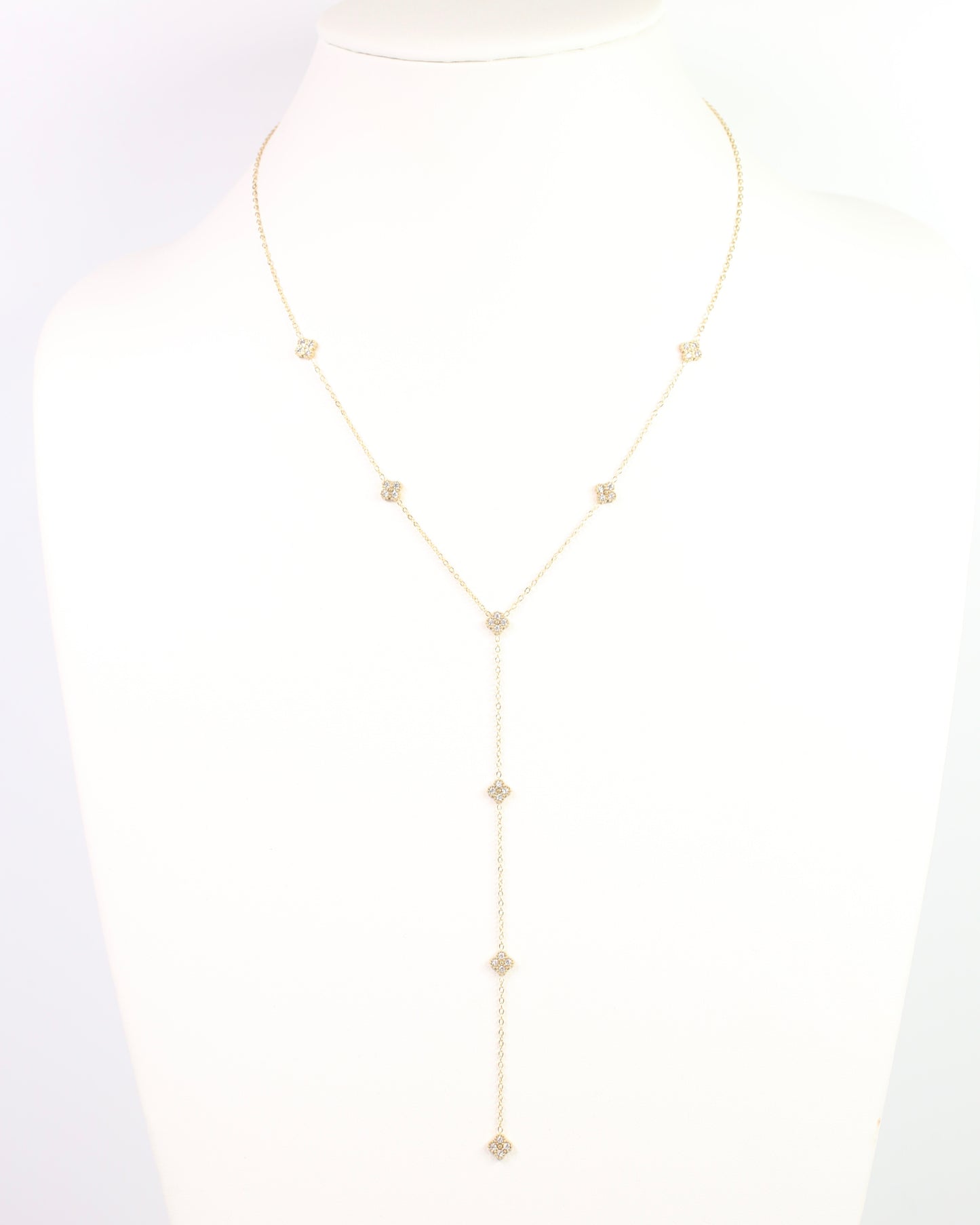 Charlene Clover Necklace Gold