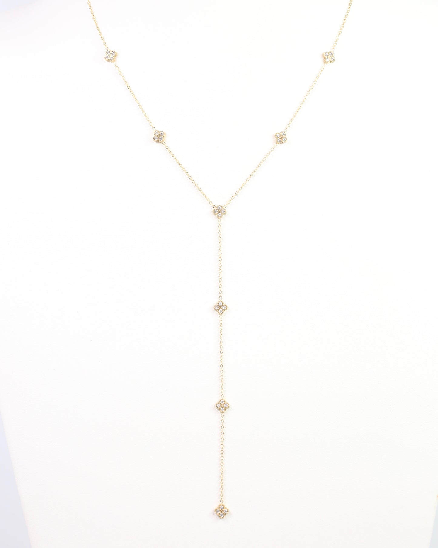 Charlene Clover Necklace Gold
