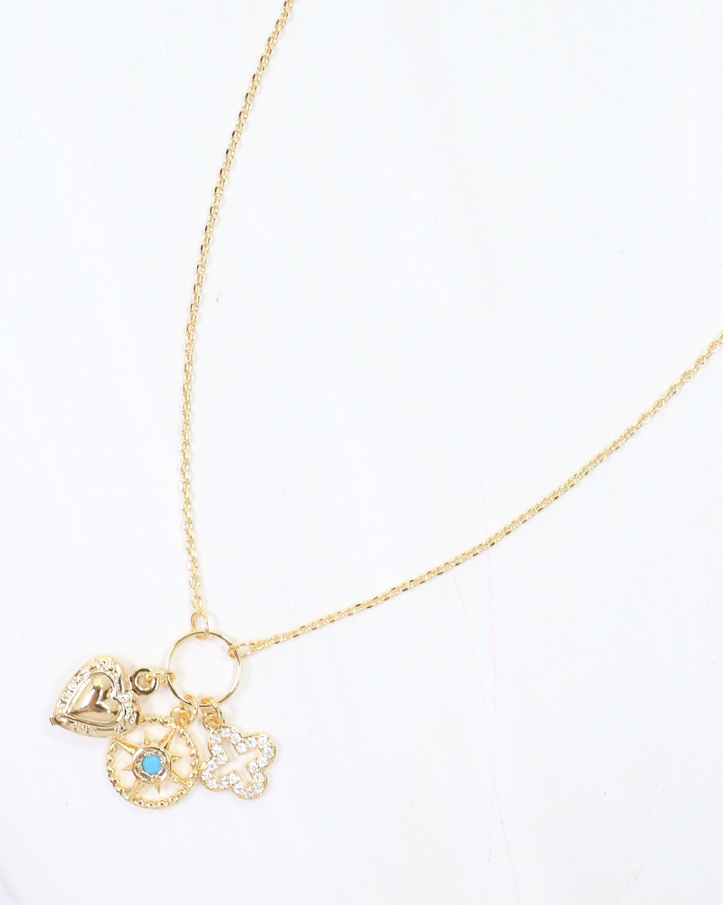 Hartgrave Heart Charm Necklace Gold