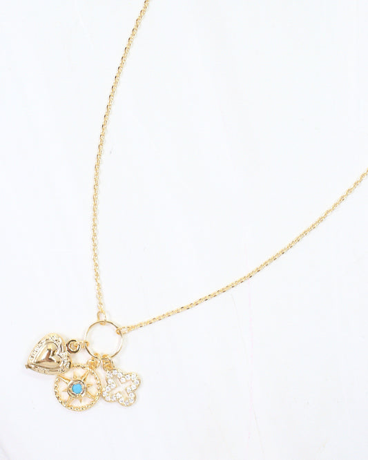 Hartgrave Heart Charm Necklace Gold