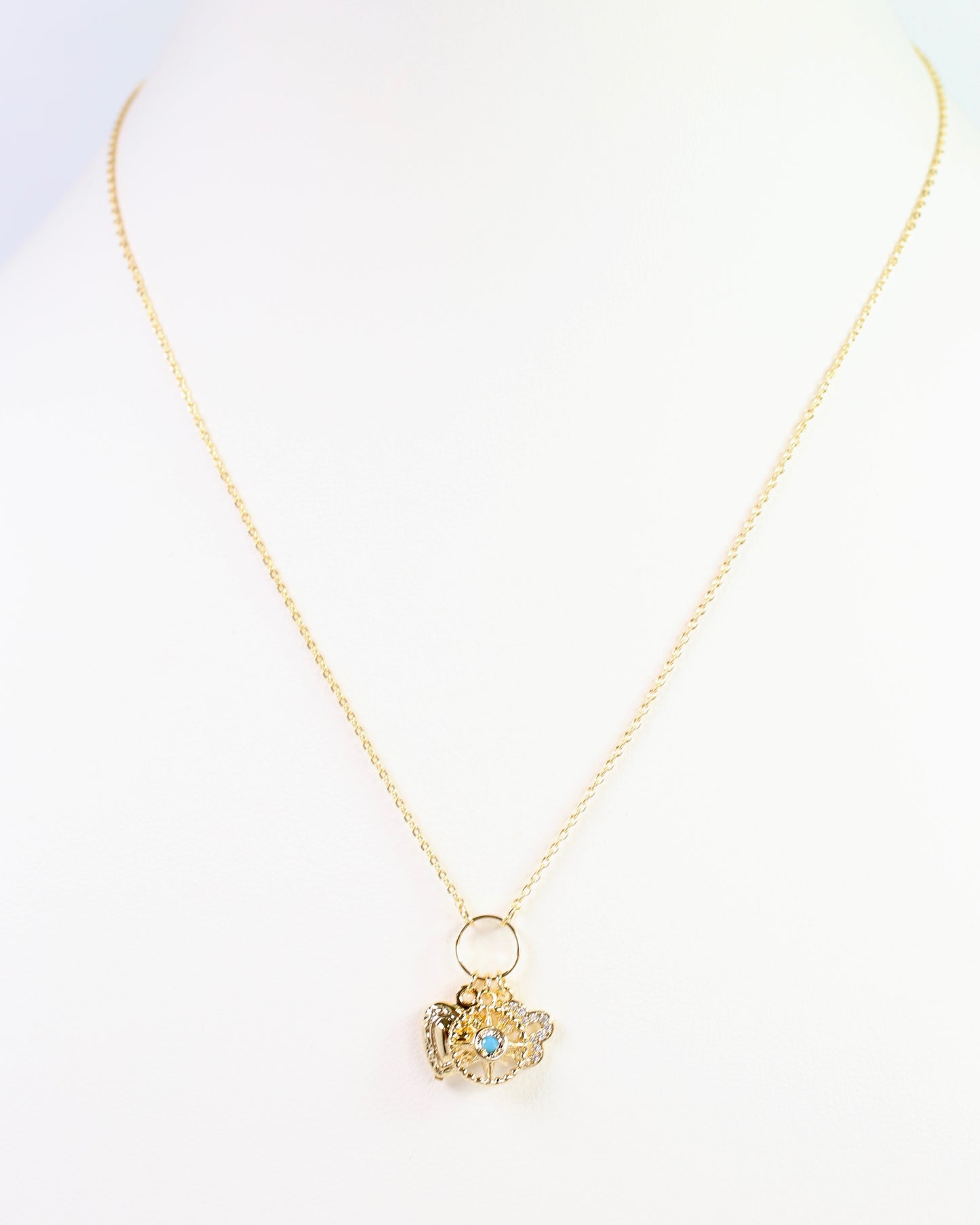 Hartgrave Heart Charm Necklace Gold