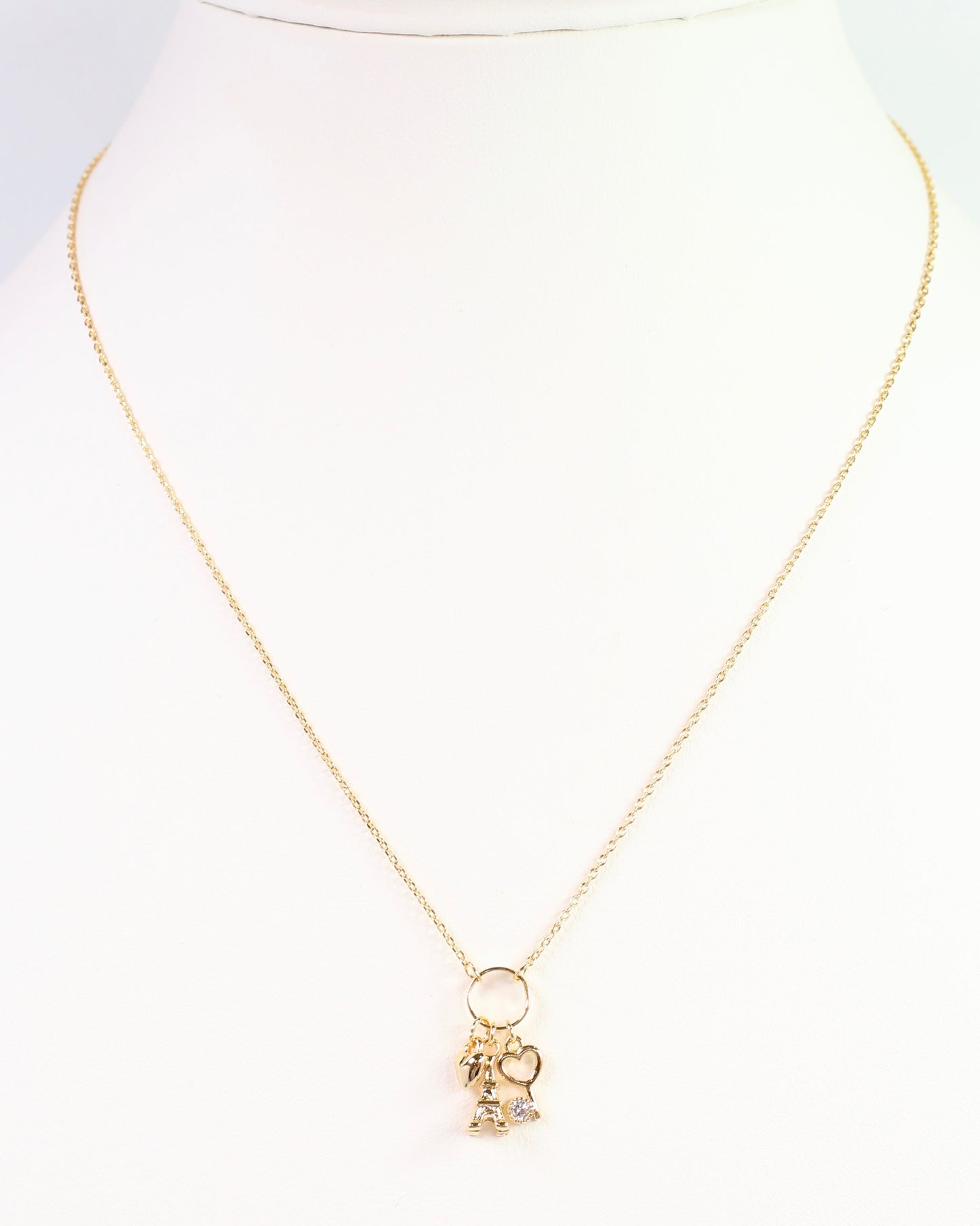 Oh So Parisian Charm Necklace Gold