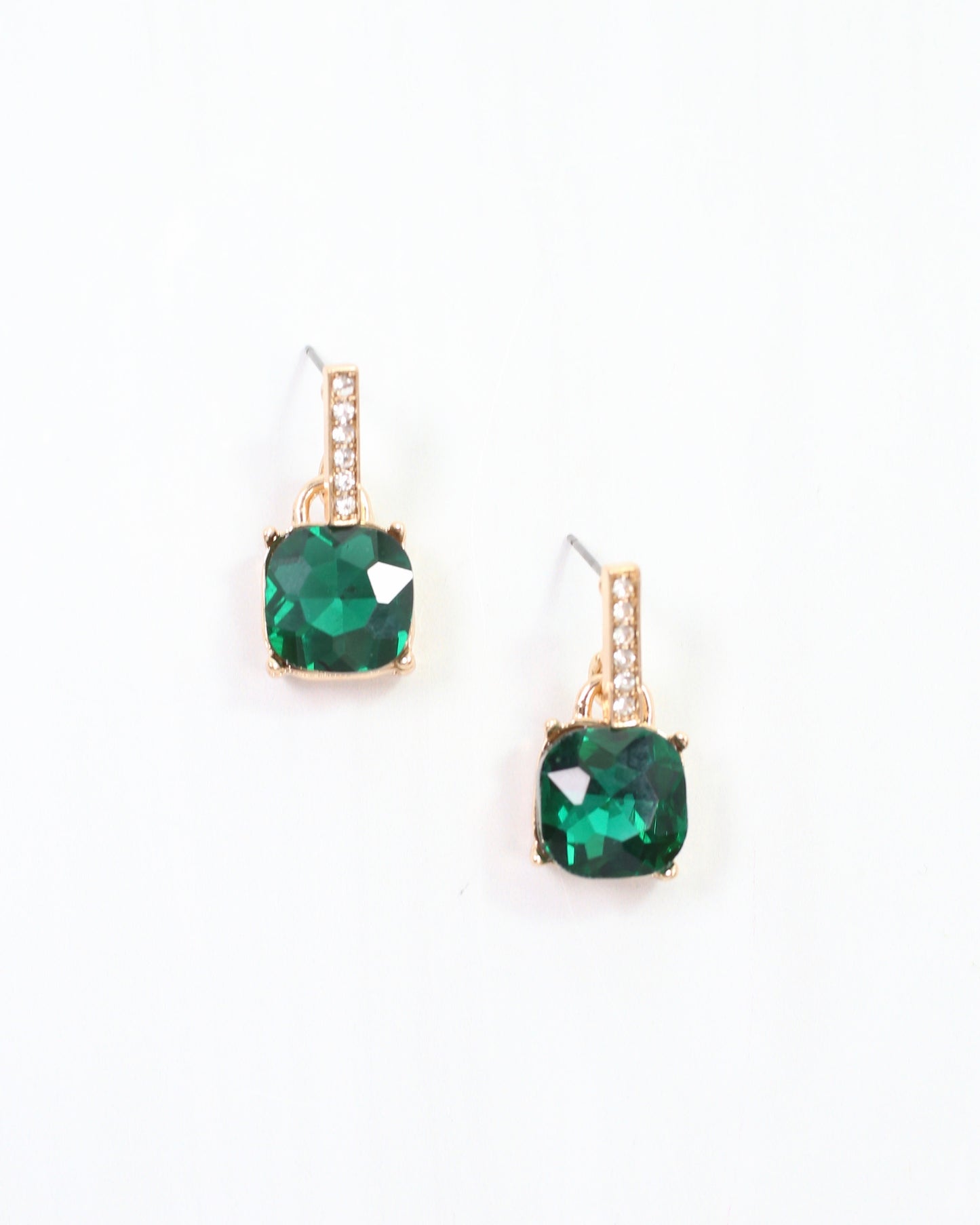 Jonell CZ Stone Earring Green