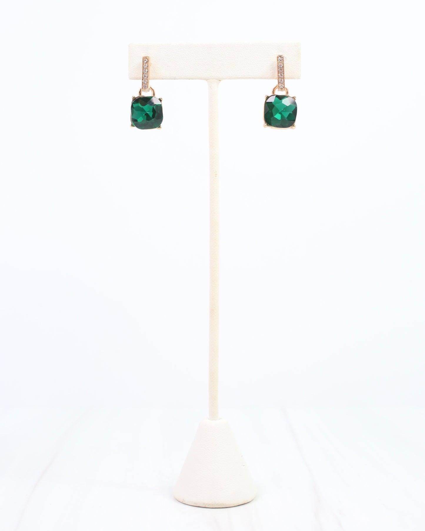 Jonell CZ Stone Earring Green