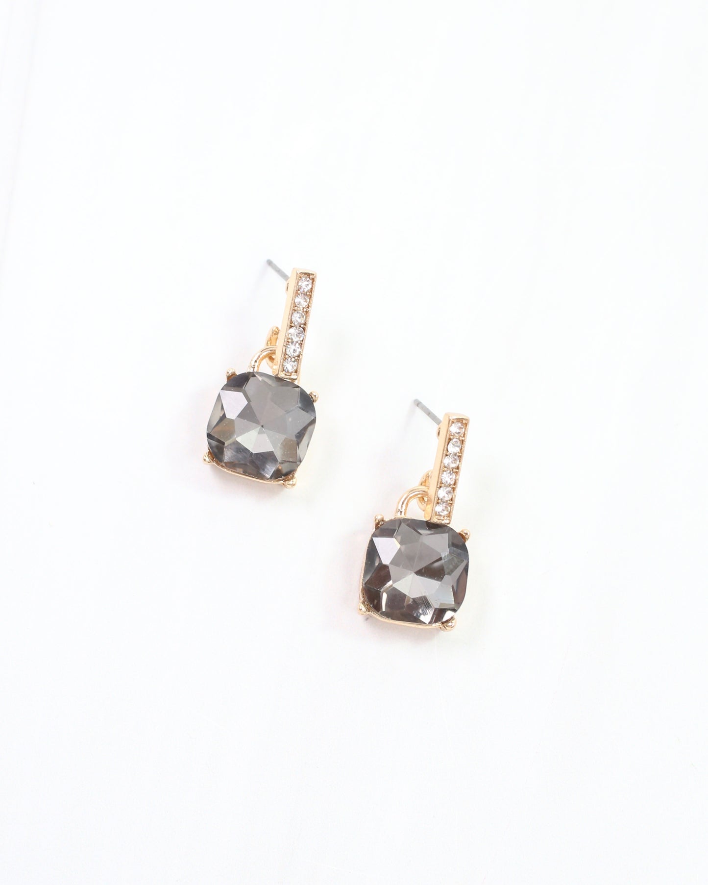 Jonell CZ Stone Earring Black Diamond