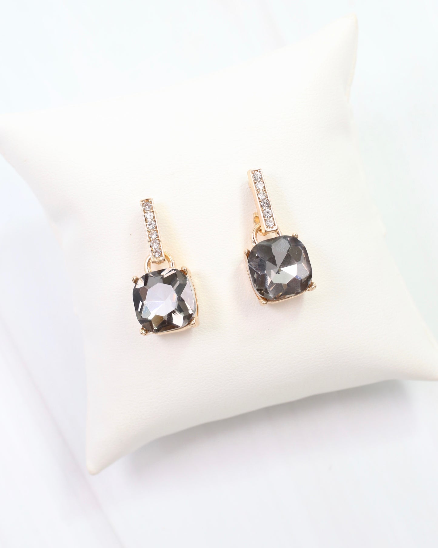 Jonell CZ Stone Earring Black Diamond