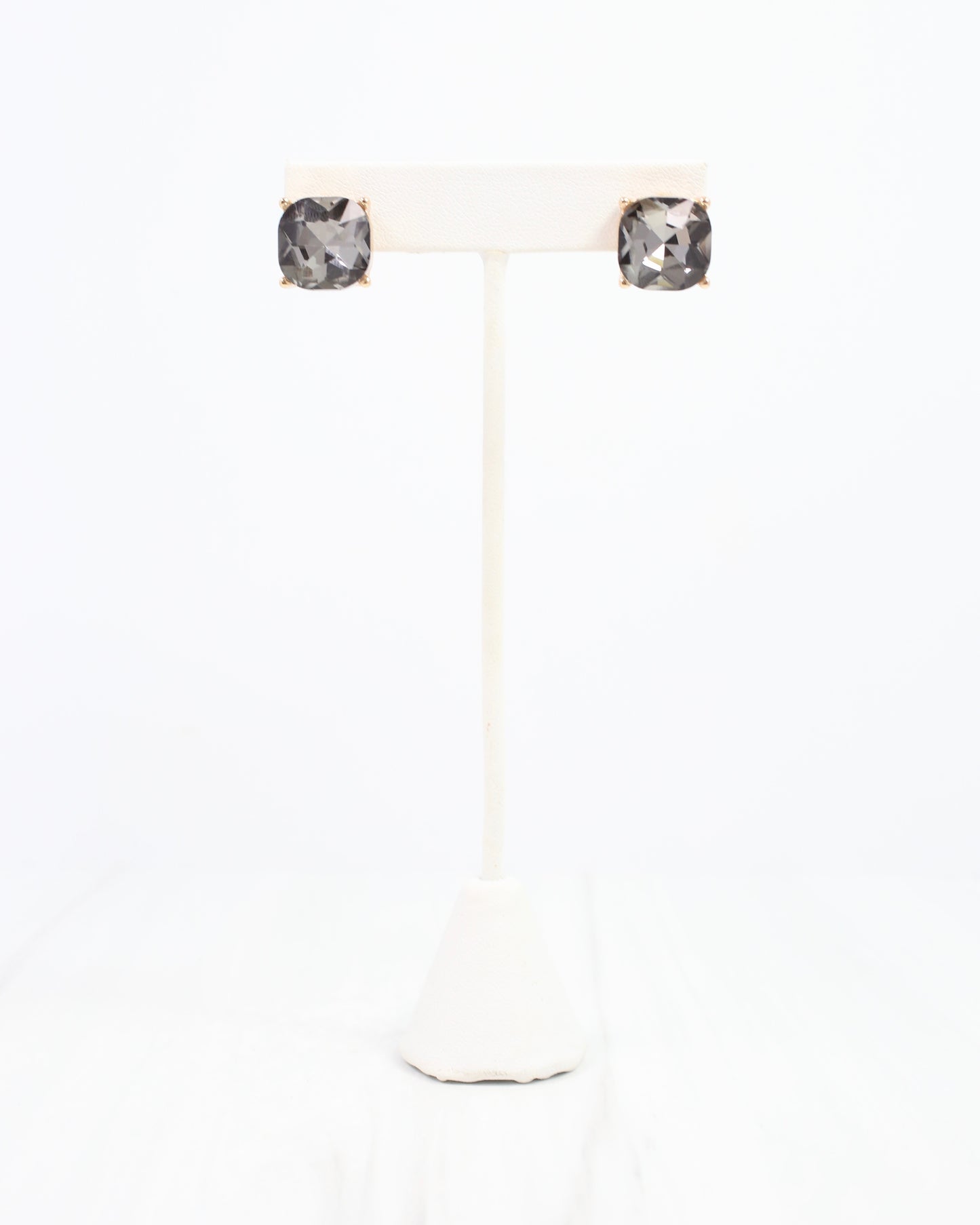 Julien Stone Stud Earring Black Diamond