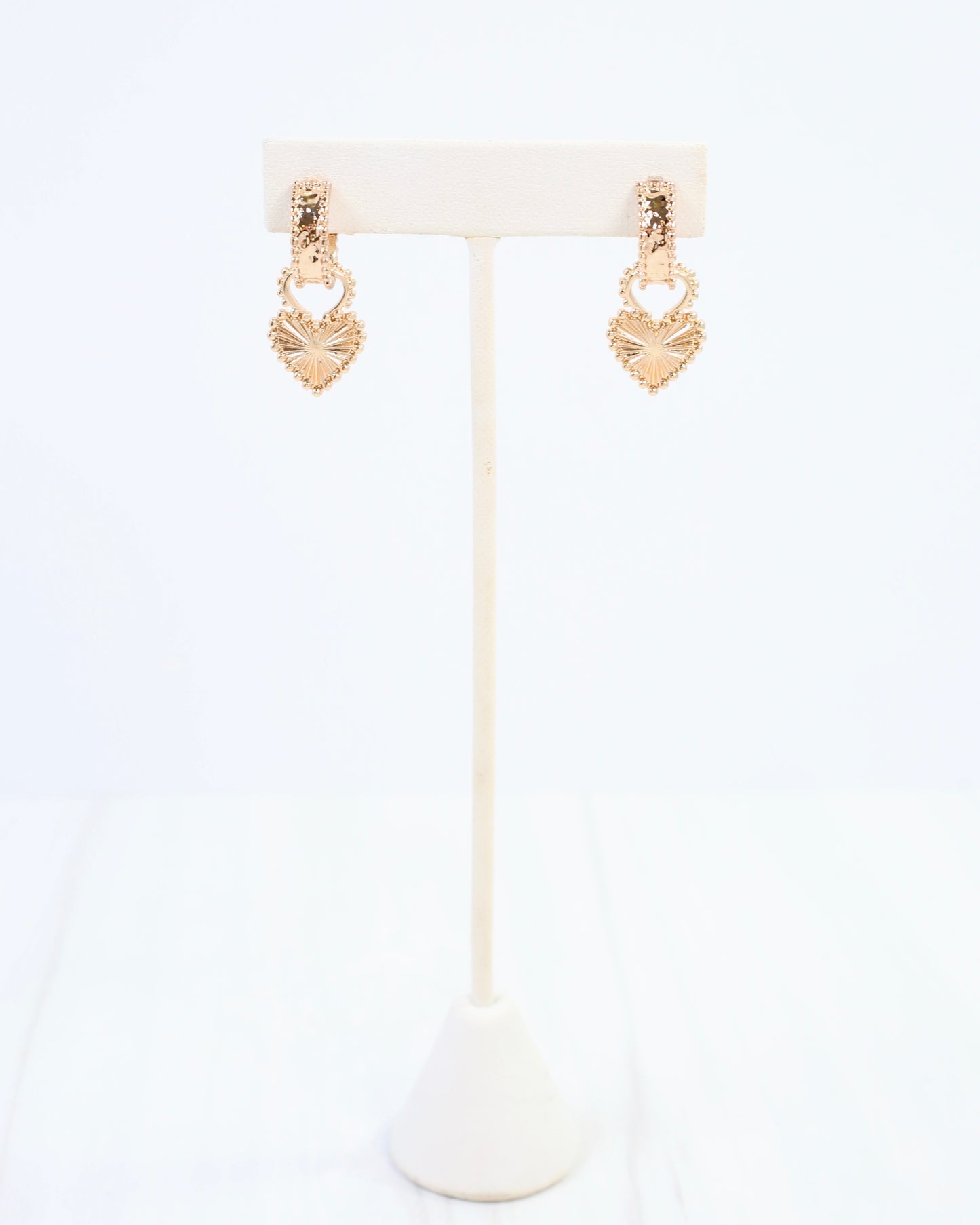 Paulson Heart Hoop Earring Gold