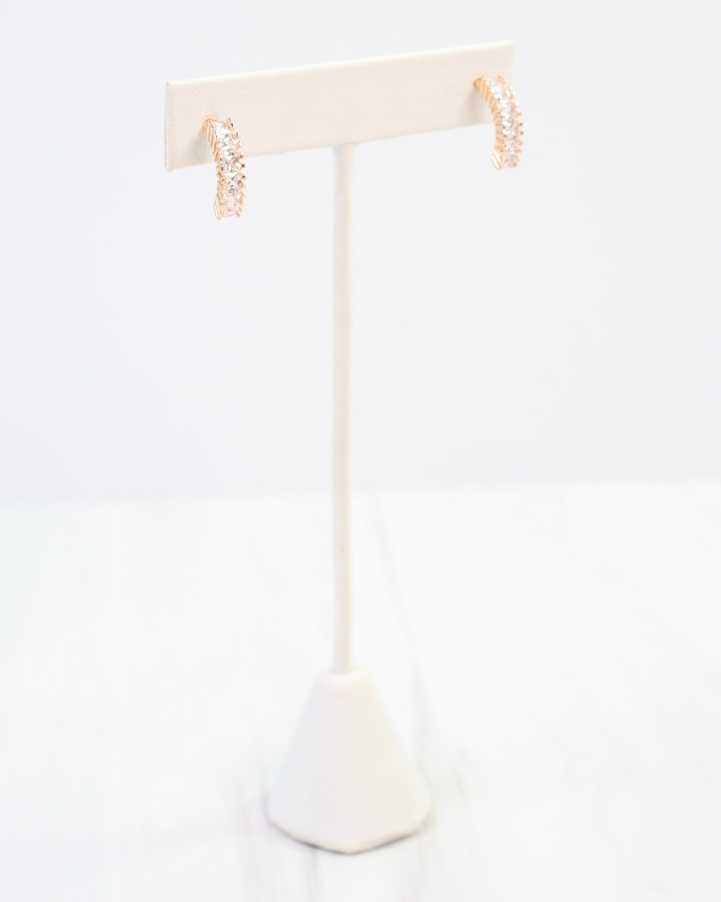 Jocelyn CZ Hoop Earring Gold