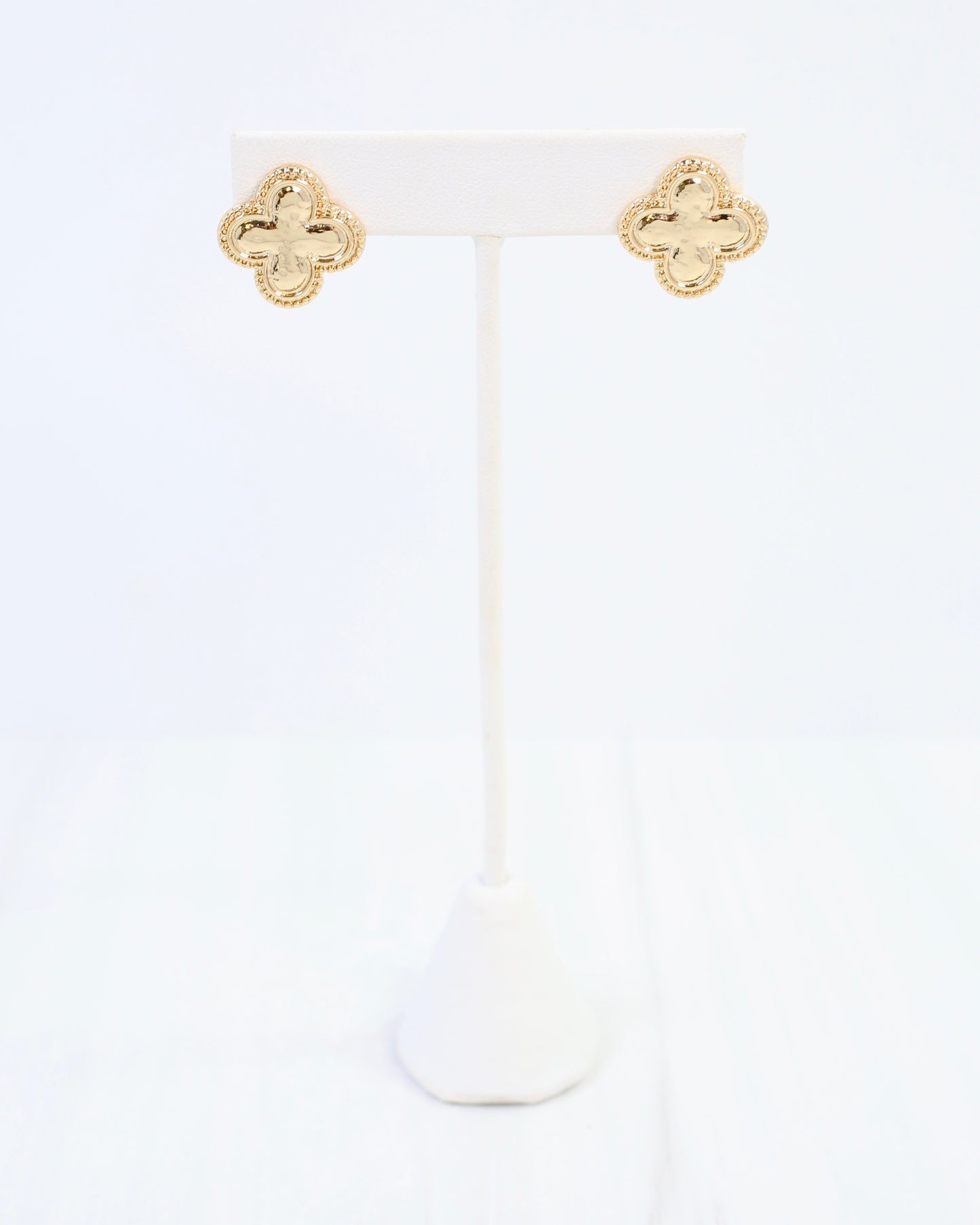 Seattle Clover Stud Earring Gold