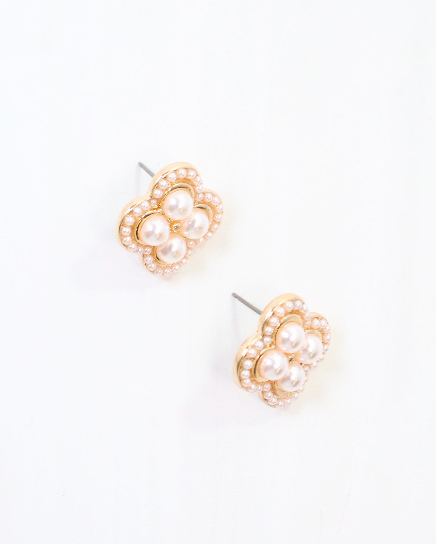 Lindell Pearl Stud Earring Cream