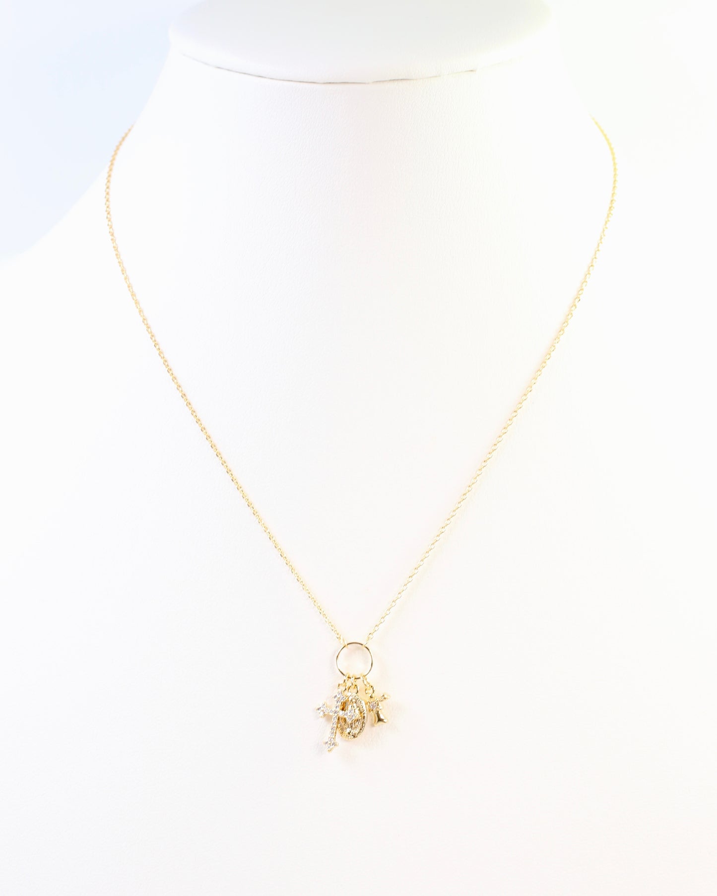 Dillard Charm Necklace Gold