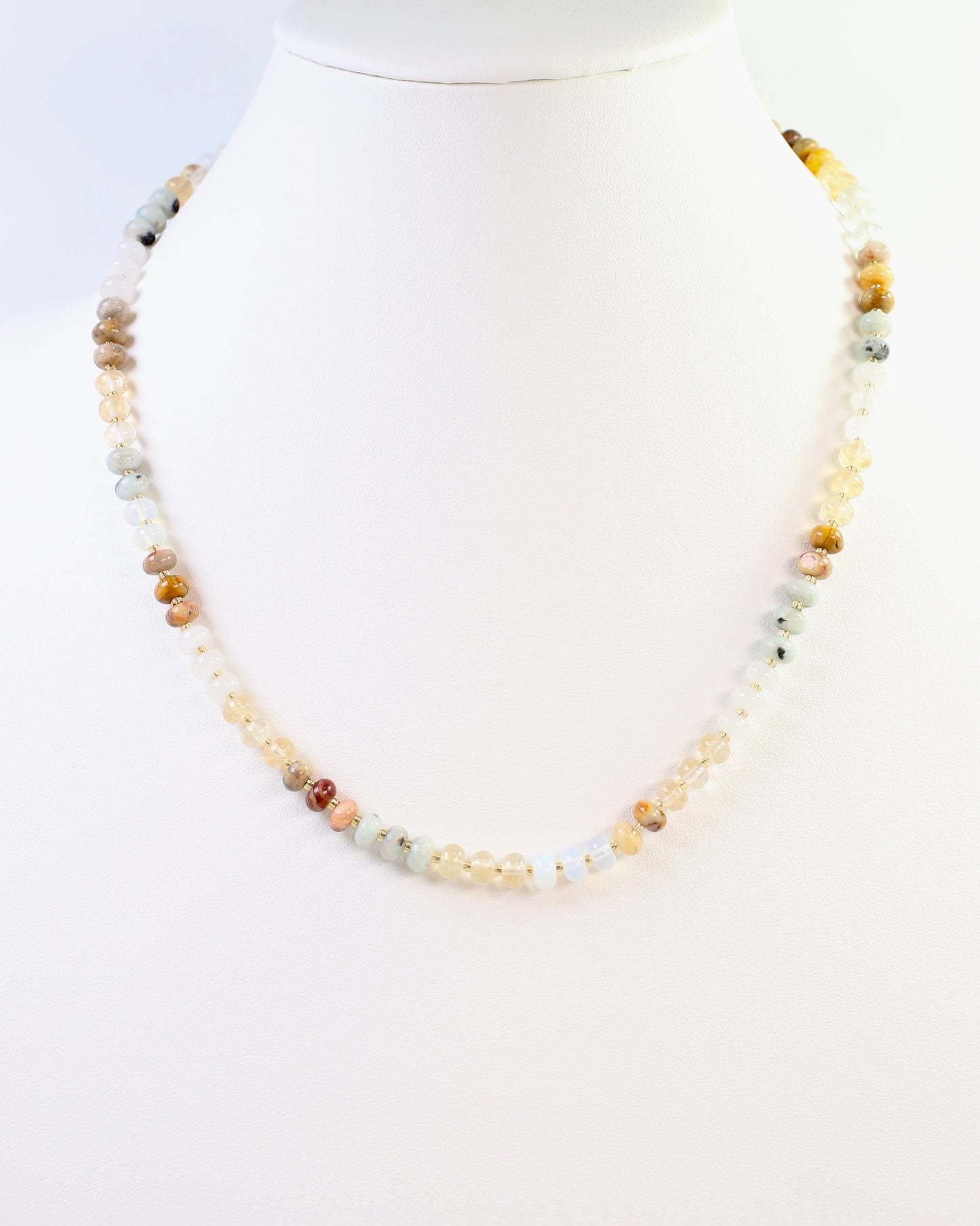 Ozark Beaded Stone Necklace Natural multi