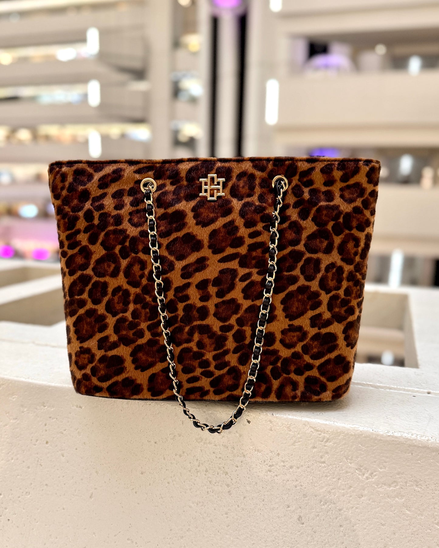 Quentin Quilted Tote Spotted Saddle