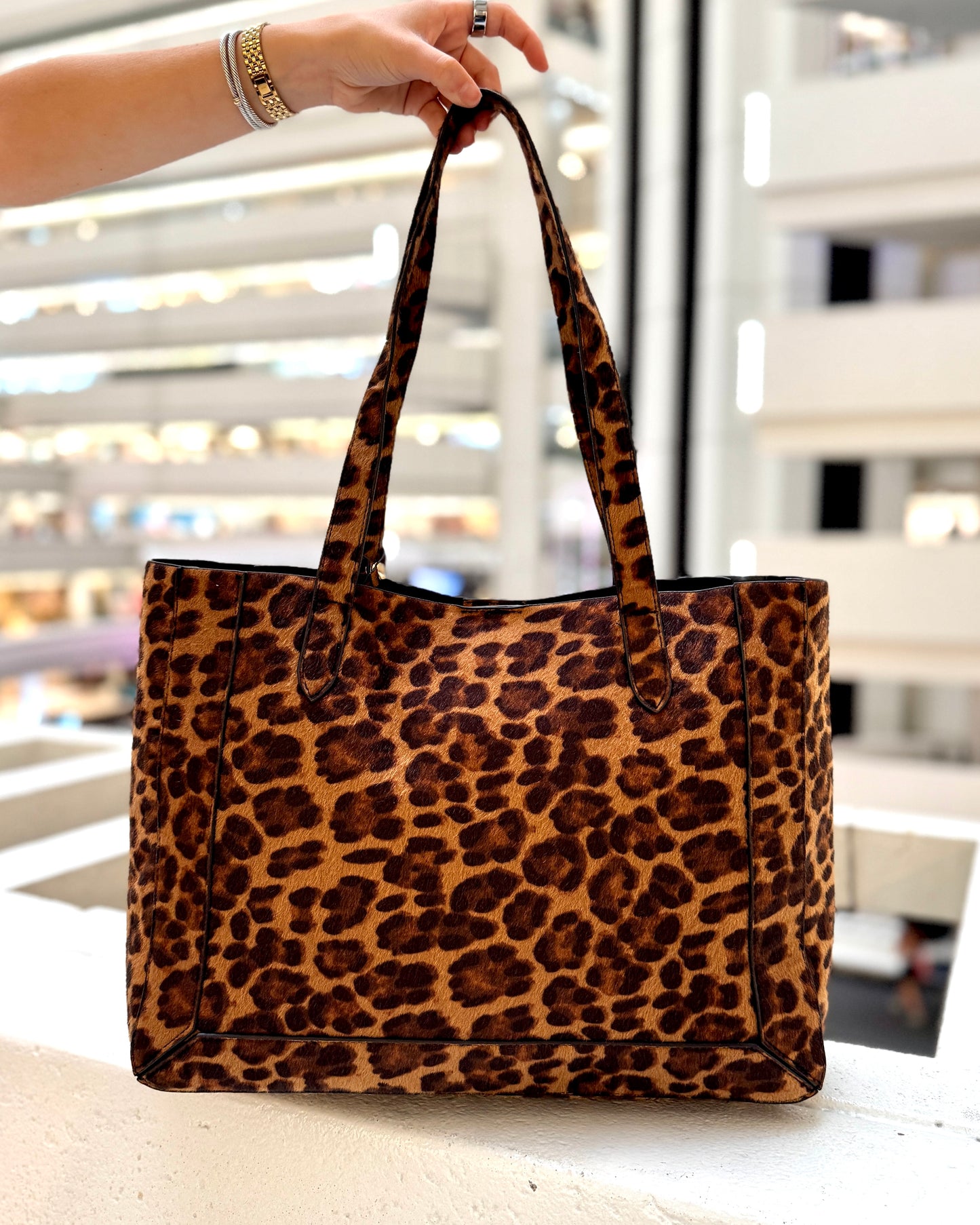 Sophie Studded Tote Spotted Saddle
